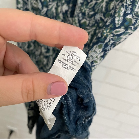 LAST CHANCE ✨ LUCKY BRAND Blue & Green Paisley Sleeveless Top - Picture 10 of 10